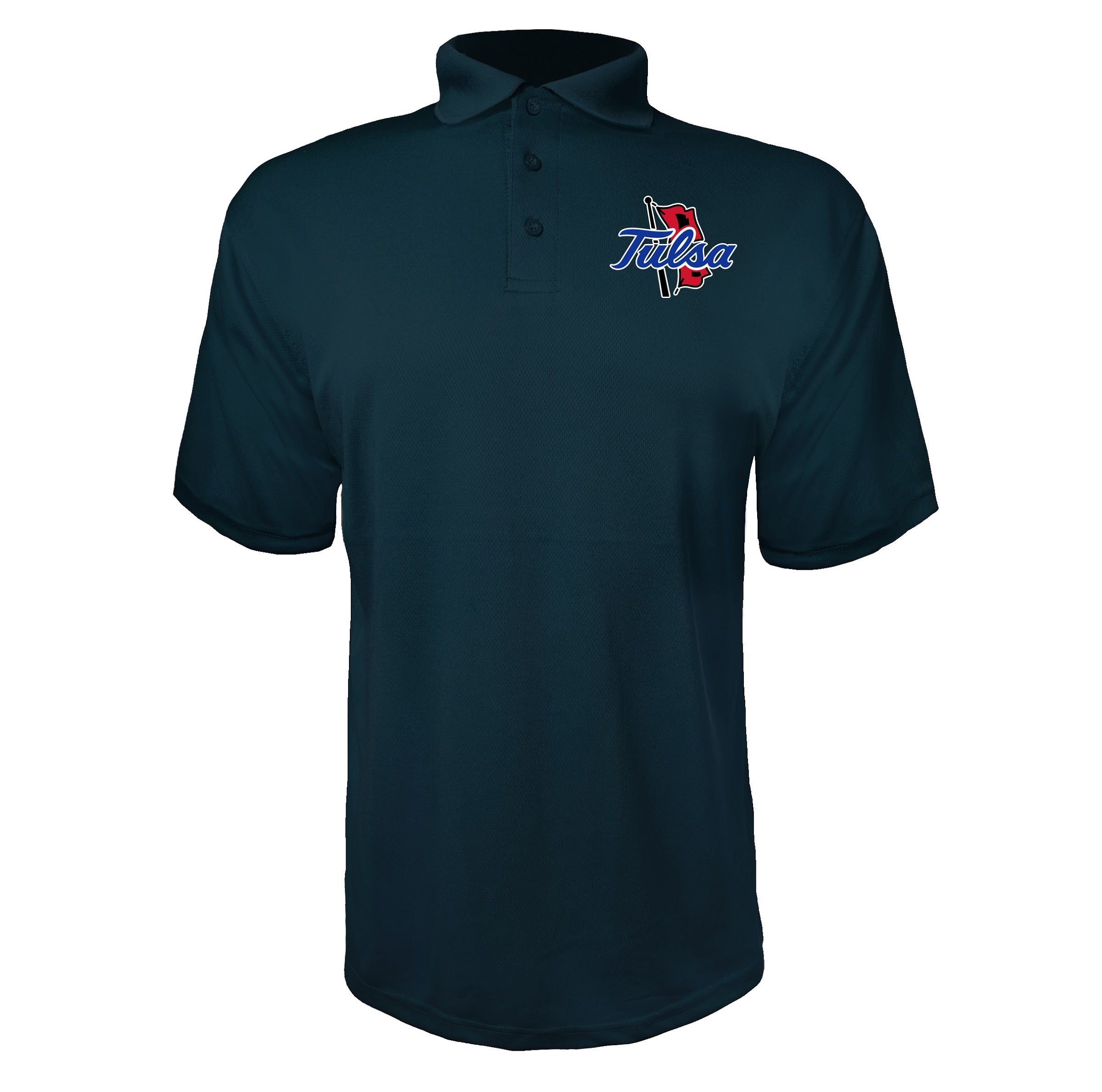 Tulsa Golden Hurricane Navy polyester polo