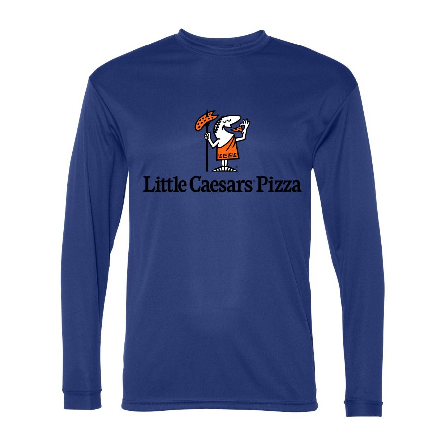 Men's Little Caesars Polyester Long Sleeve T-Shirt - Royal Blue