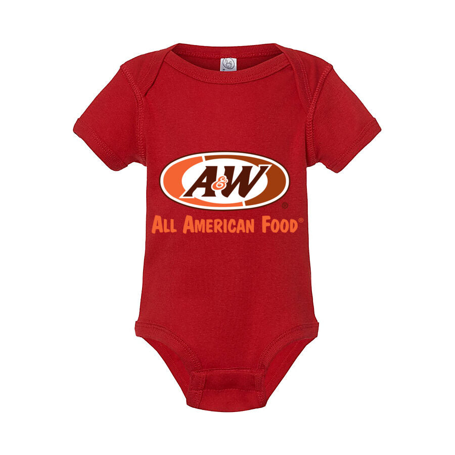 A&W Baby Romper Onesie - Red