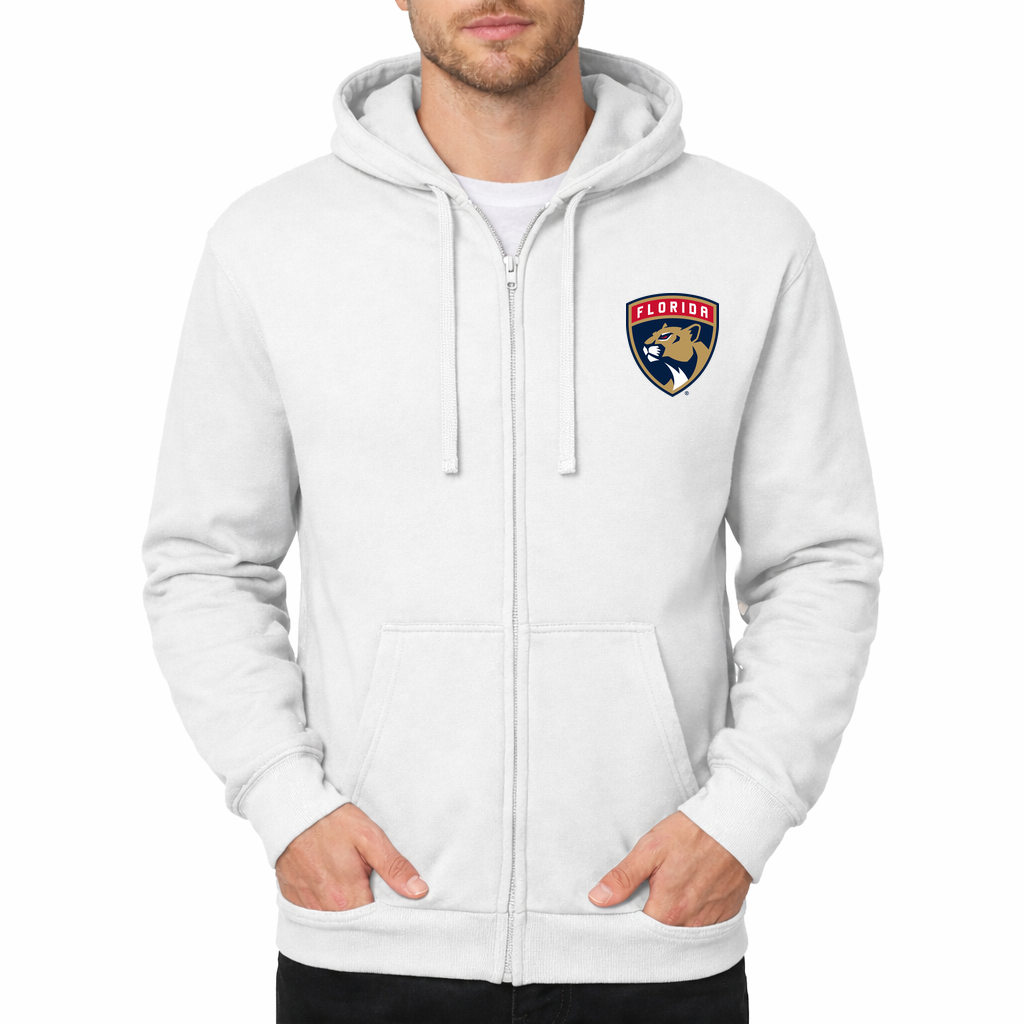 Men's Florida Panthers Zipper Hoodie - White