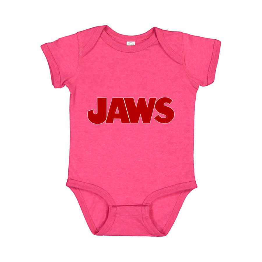 Jaws Baby Romper Onesie - Pink