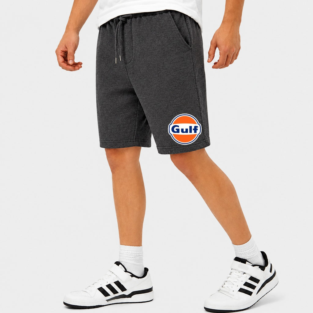 Men's Gulf Oil Cotton Shorts - Charcoal