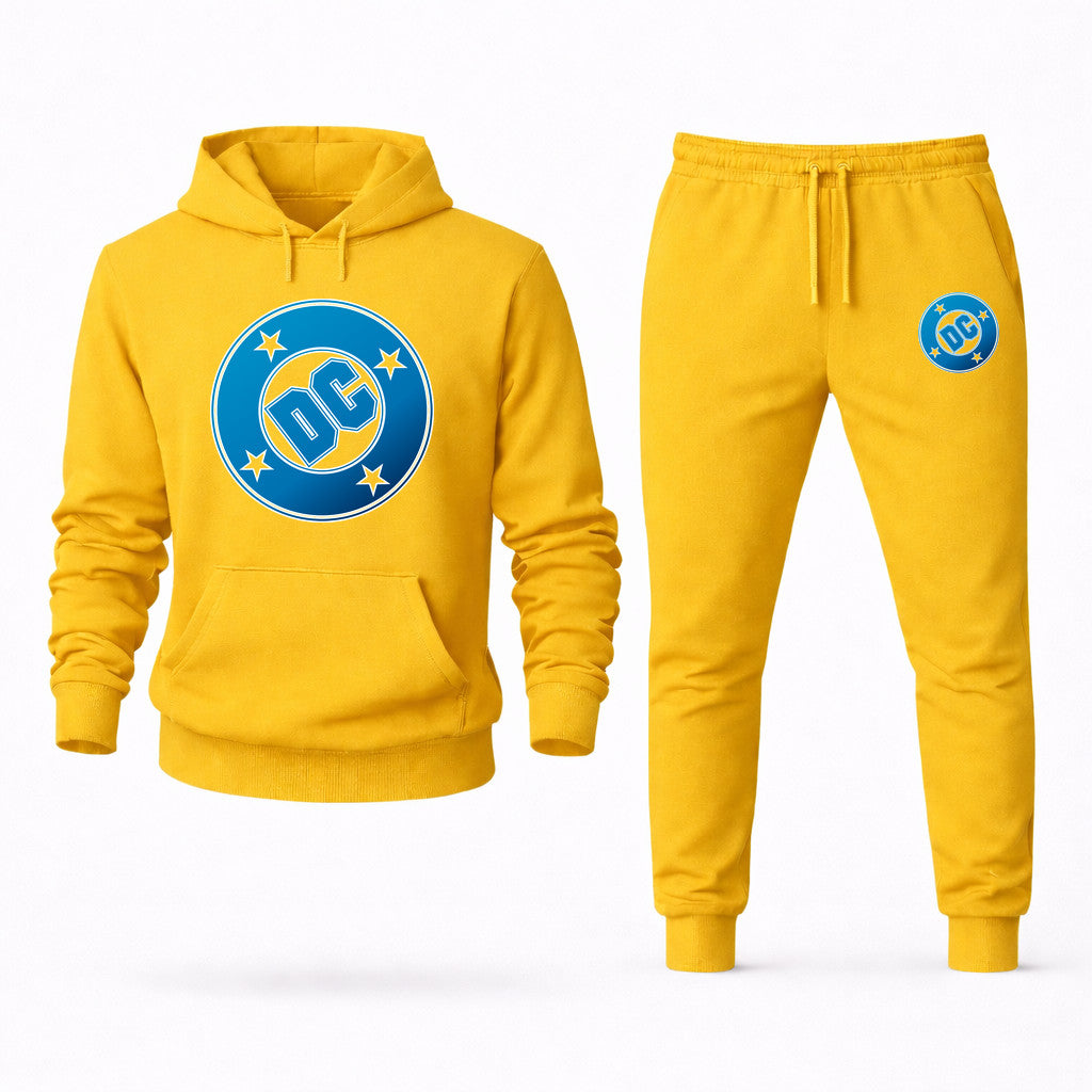 DC Comics Hoodie and Joggers Set - Yellow