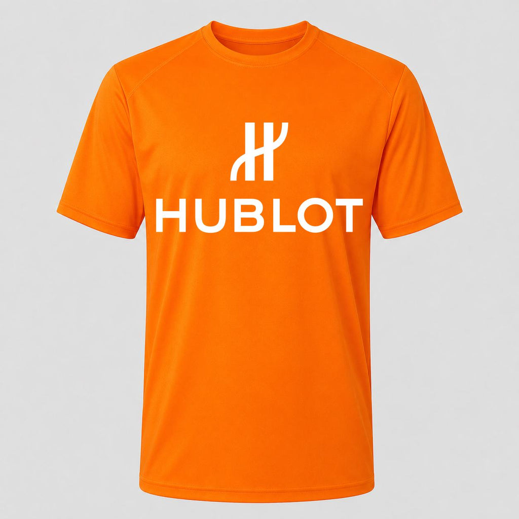 Men's Hublot White Performance T-Shirt - Orange