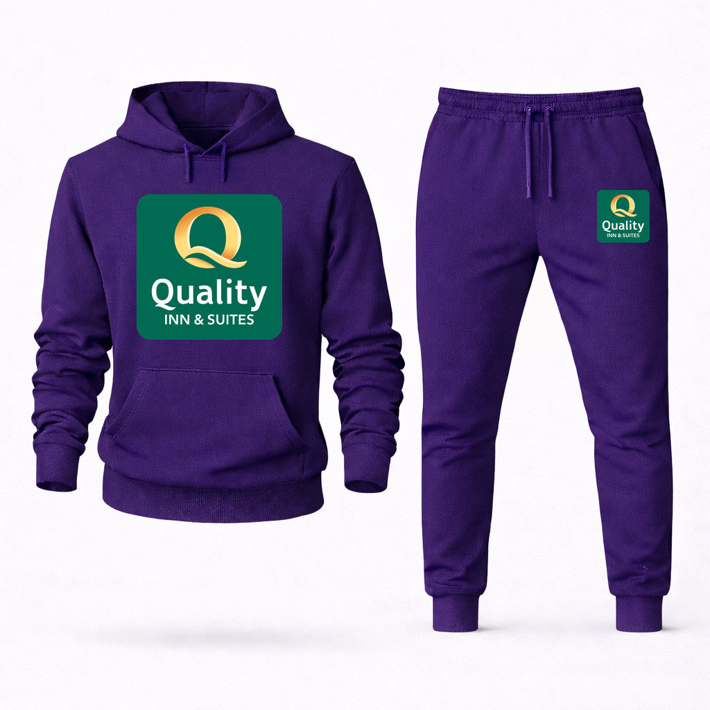 Quality Inn & Suites Hoodie and Joggers Set - Purple