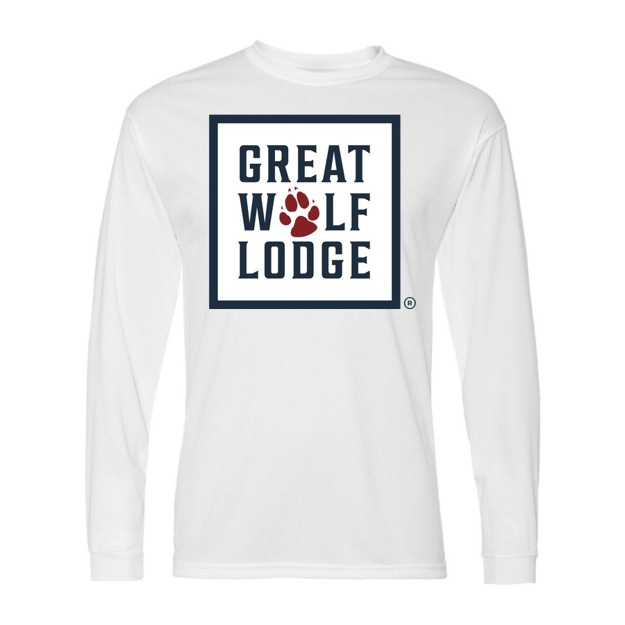 Men's Great Wolf Lodge Polyester Long Sleeve T-Shirt - White