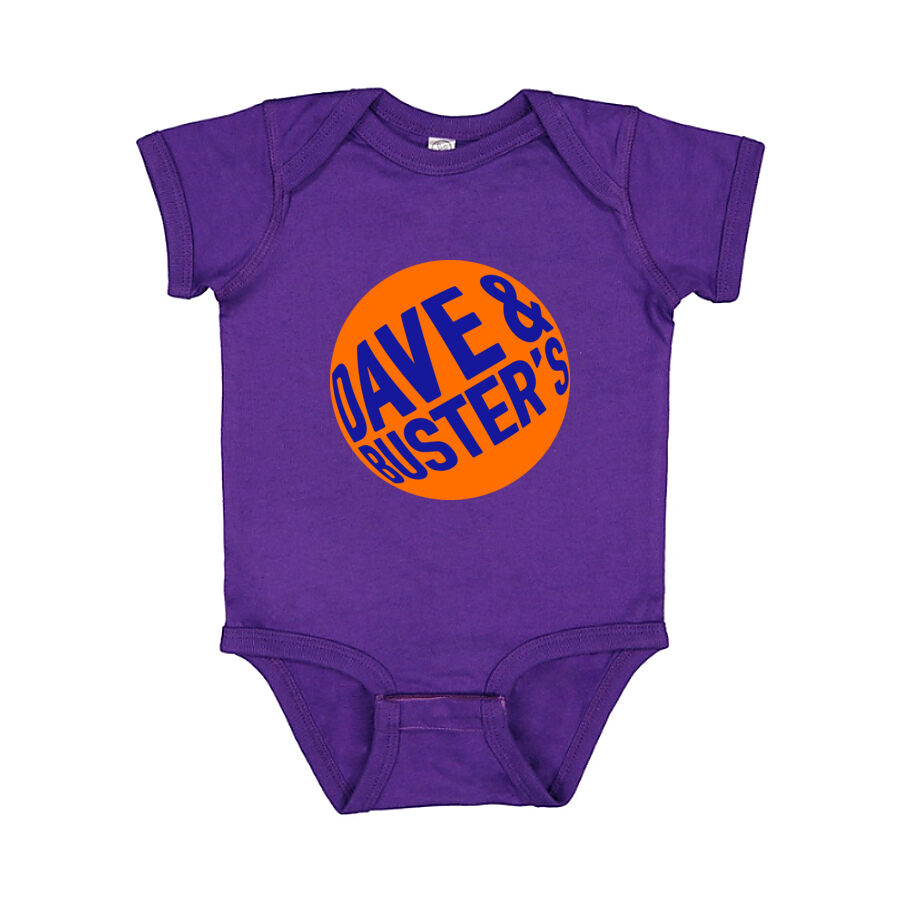 Dave & Buster's Baby Romper Onesie - Purple