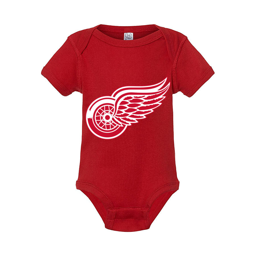 Detroit Red Wings Baby Romper Onesie - Red