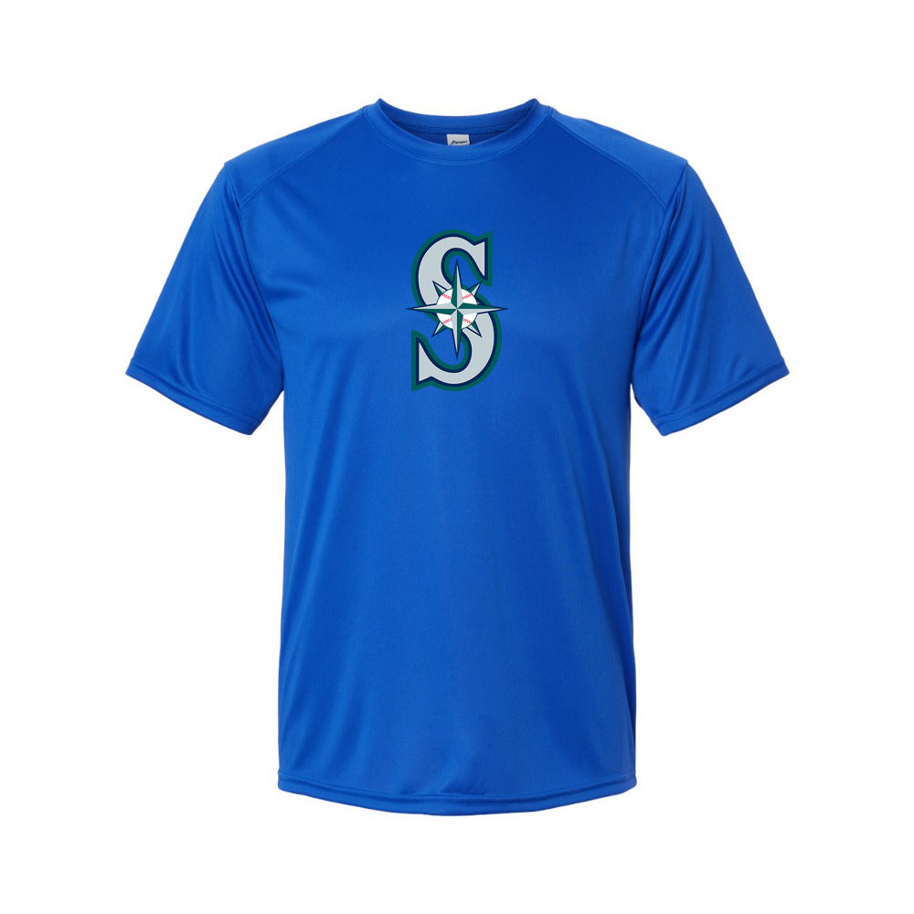 Seattle Mariners Polyester T-Shirt - Royal Blue