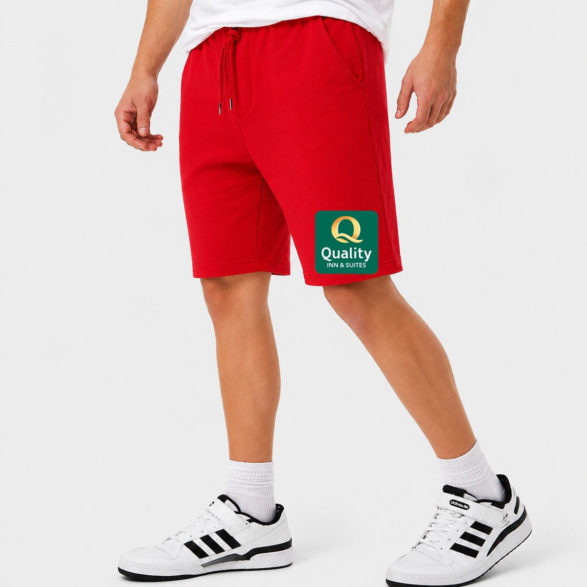 Men's Quality Inn & Suites Cotton Shorts - Red