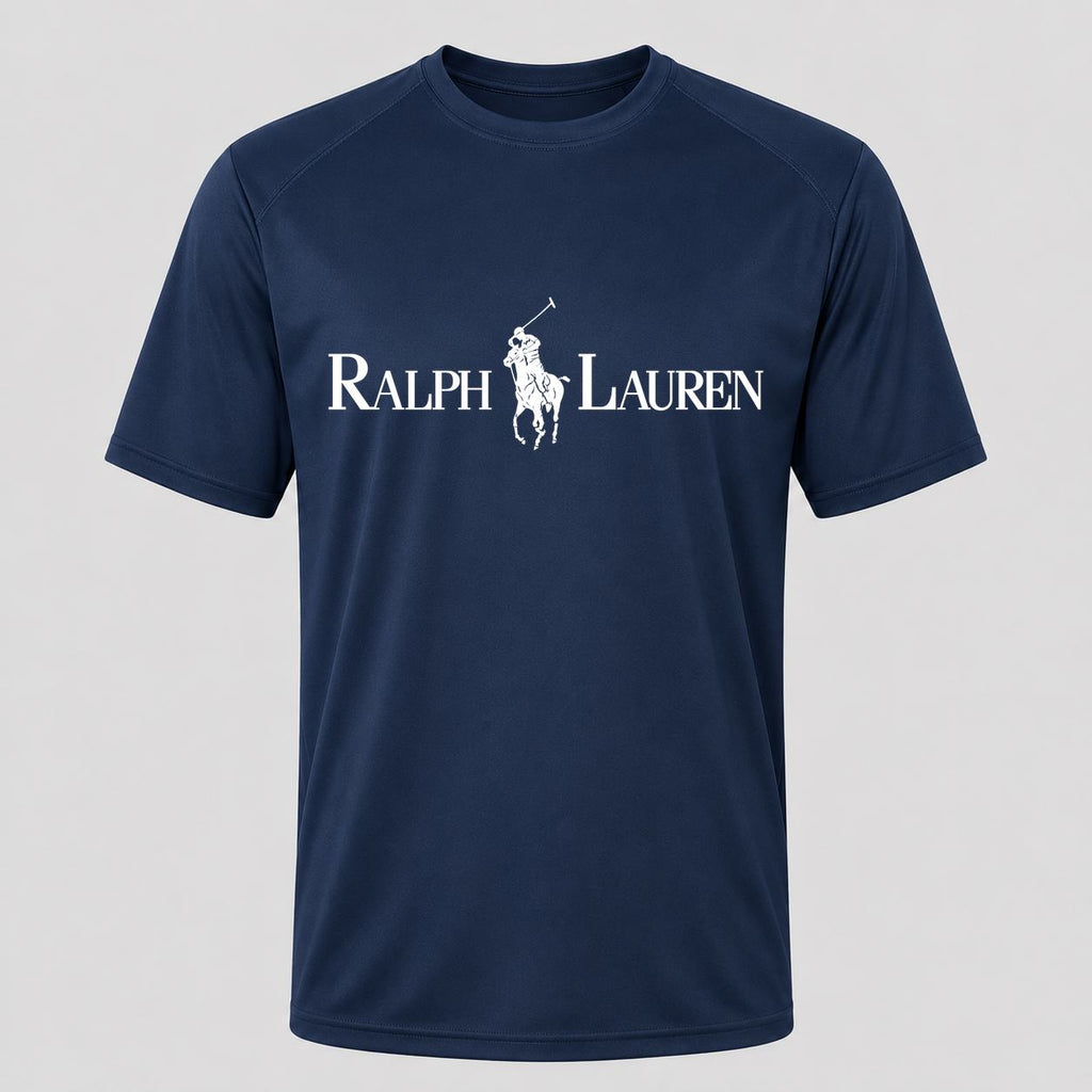 Men's Polo Ralph Lauren White Performance T-Shirt - Navy