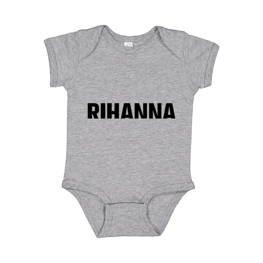 Rihanna Baby Romper Onesie - Gray
