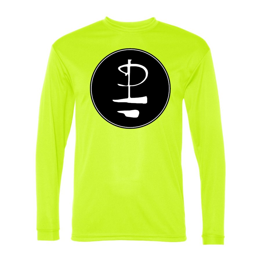 Men's Pink Floyd Polyester Long Sleeve T-Shirt - Safety Yellow