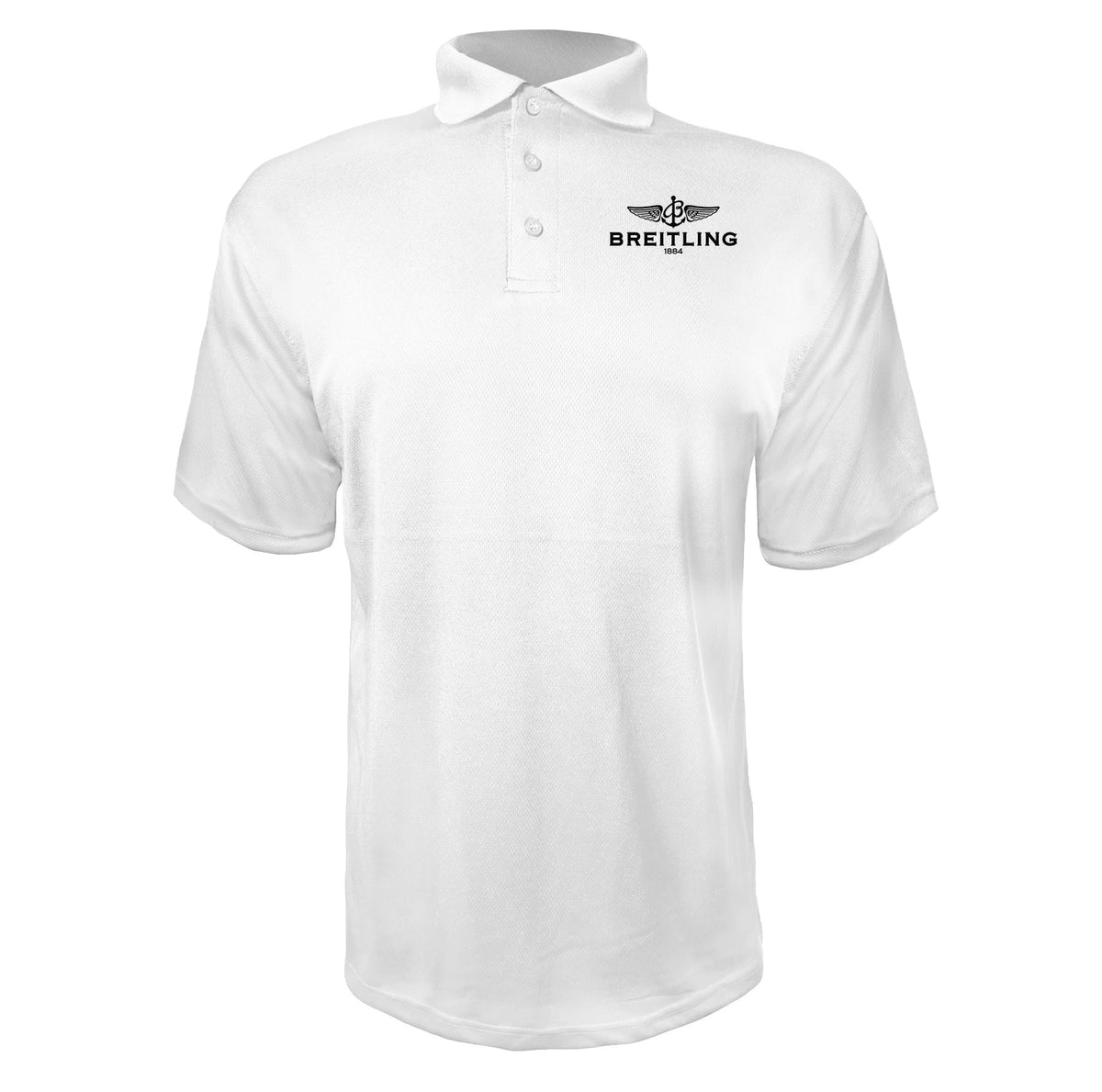 Breitling men's polyester polo in White