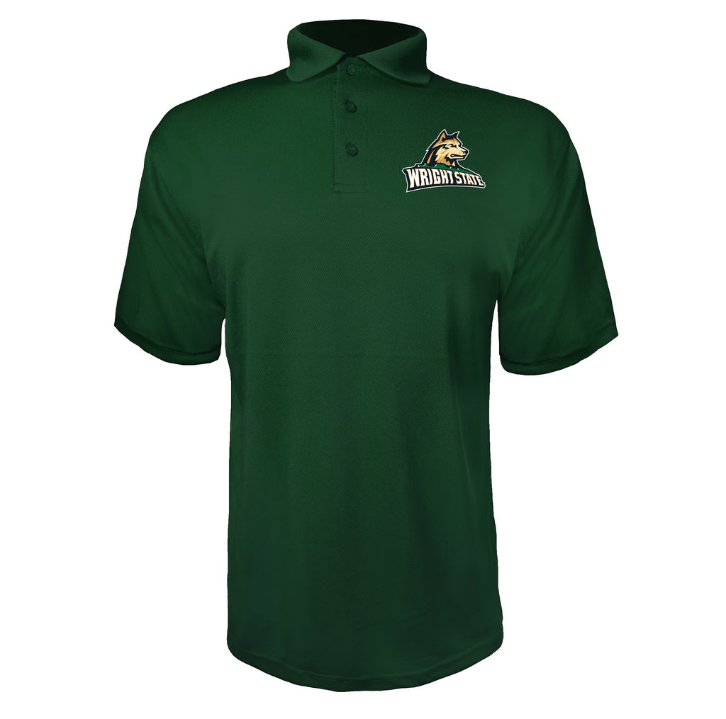 Wright State Raiders Green polyester polo