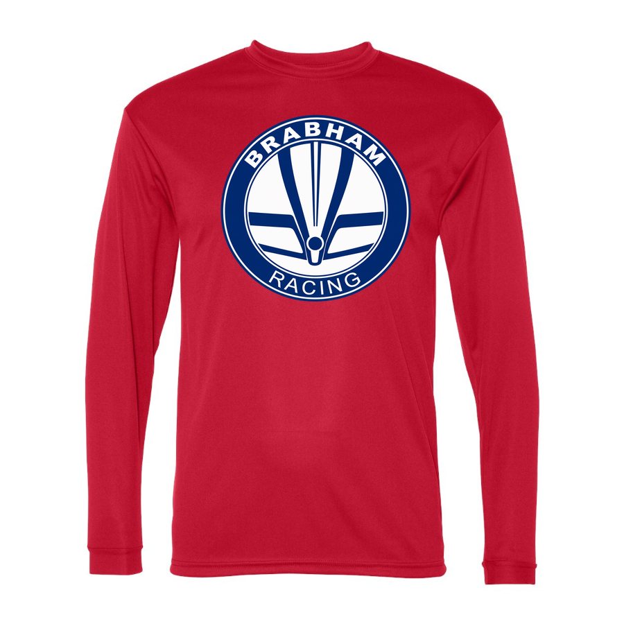 Men's Brabham Racing Polyester Long Sleeve T-Shirt - Red