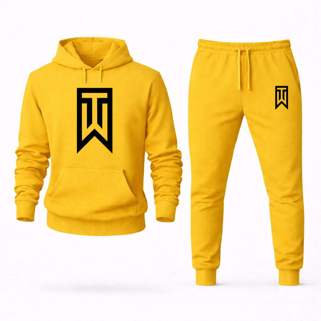 Tiger Woods Hoodie and Joggers Set - Yellow
