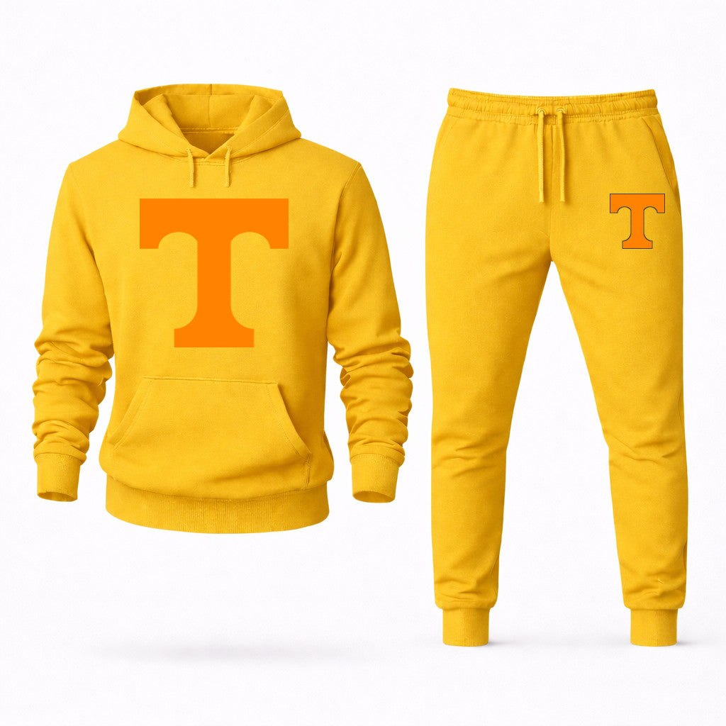 Tennessee Volunteers Hoodie and Joggers Set - Yellow