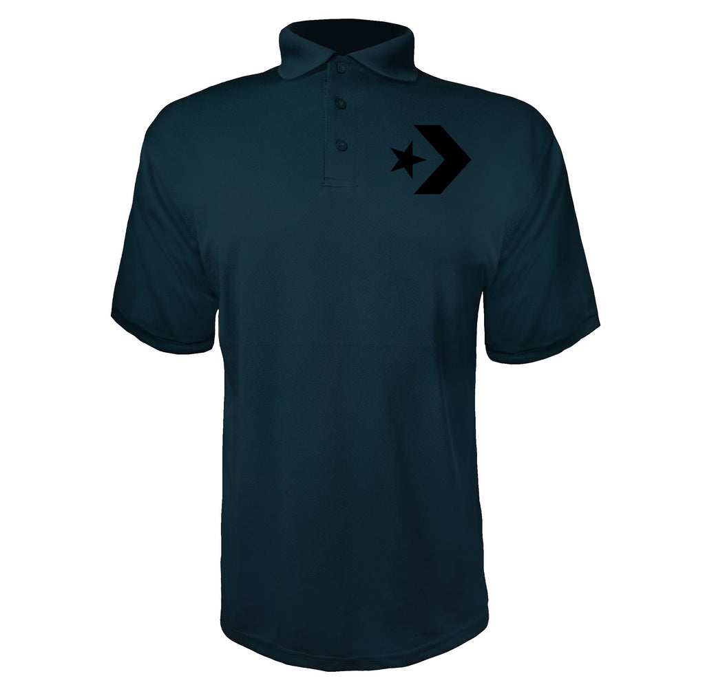 Converse men's polyester polo in Navy