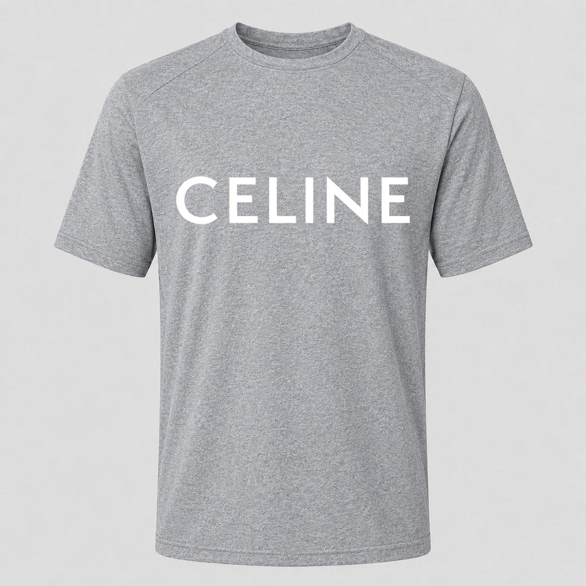Men's Celine White Performance T-Shirt - Gray