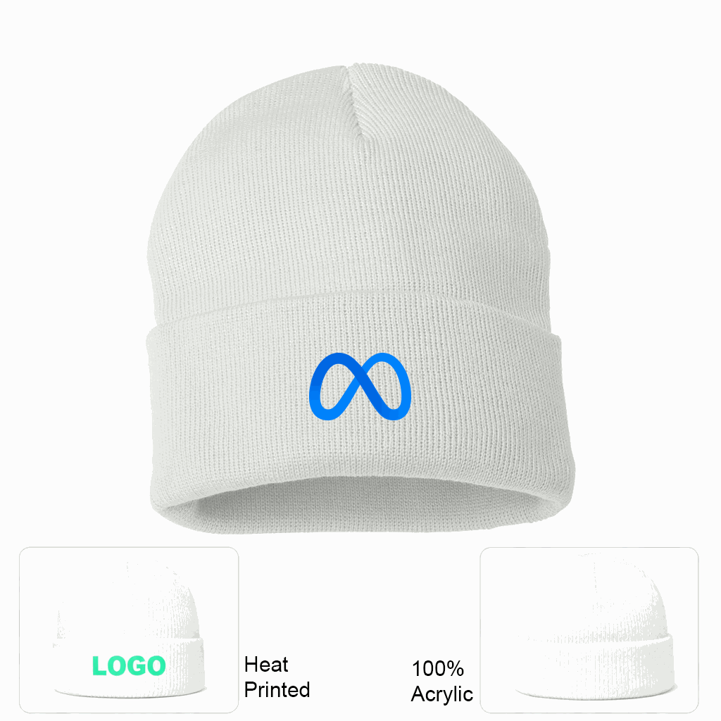 Meta Beanie Hat - White