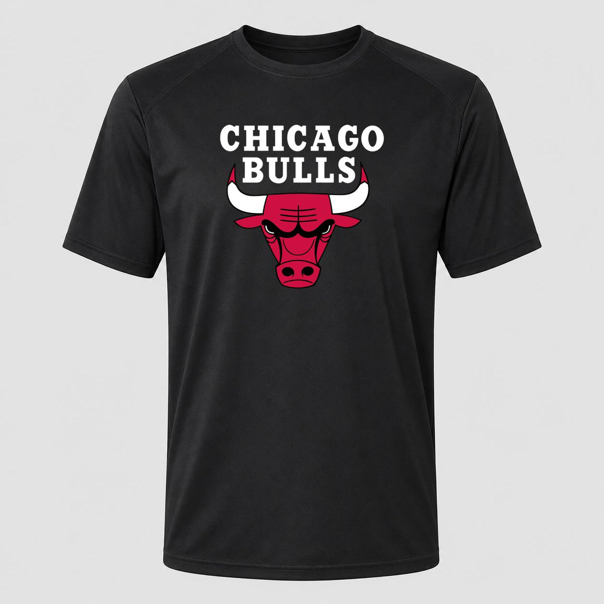 Men's Chicago Bulls White Performance T-Shirt - Black