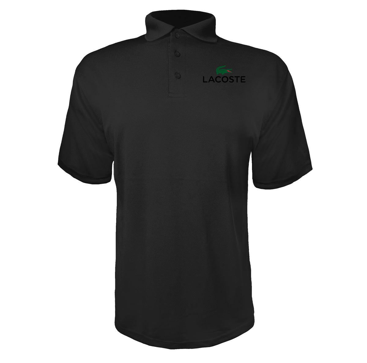 Lacoste men's polyester polo in Black