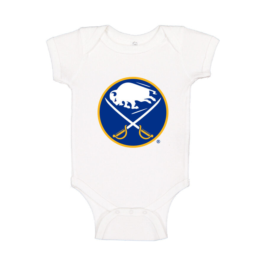 Buffalo Sabres Baby Romper Onesie - White