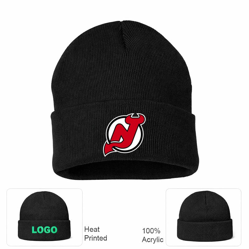 New Jersey Devils Black Beanie Hat
