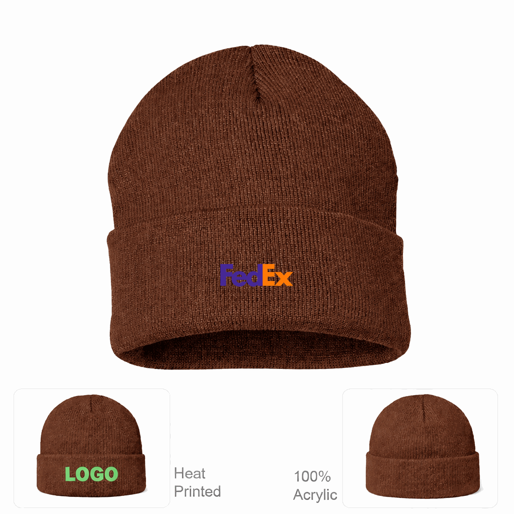 FedEx Beanie Hat - Brown