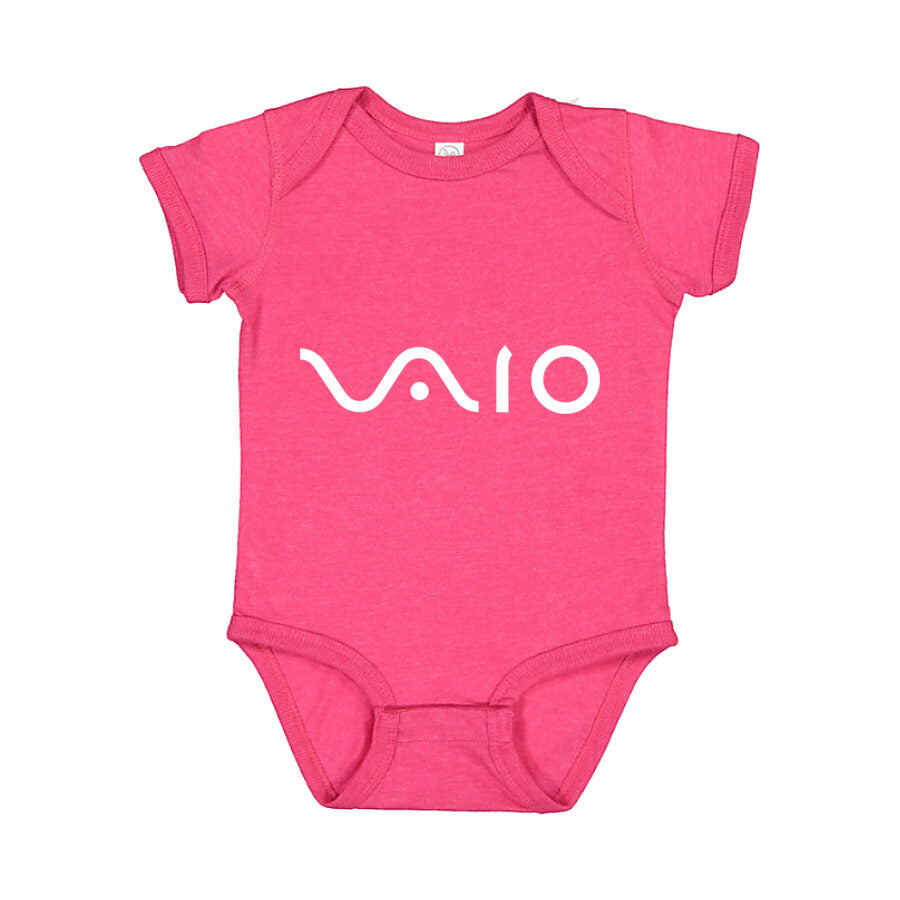 Sony VAIO White Logo Baby Romper Onesie - Pink