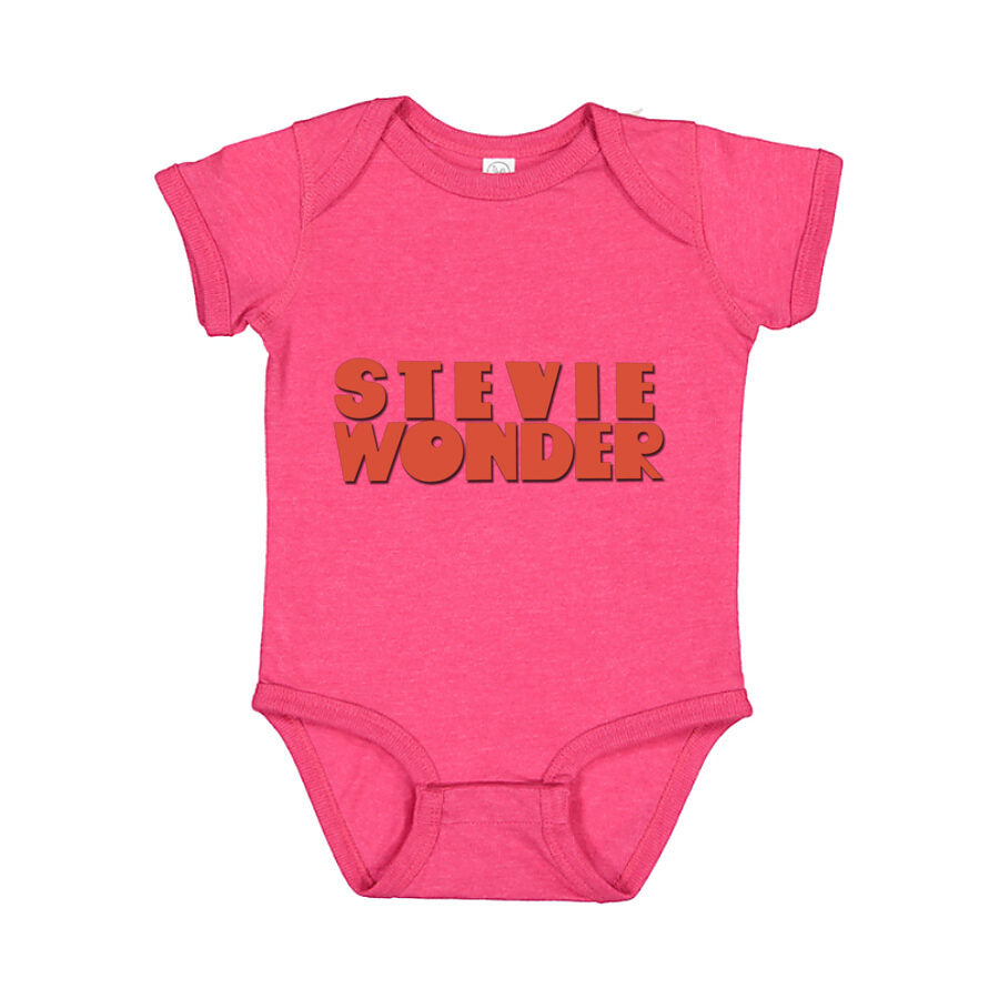 Stevie Wonder Baby Romper Onesie - Pink