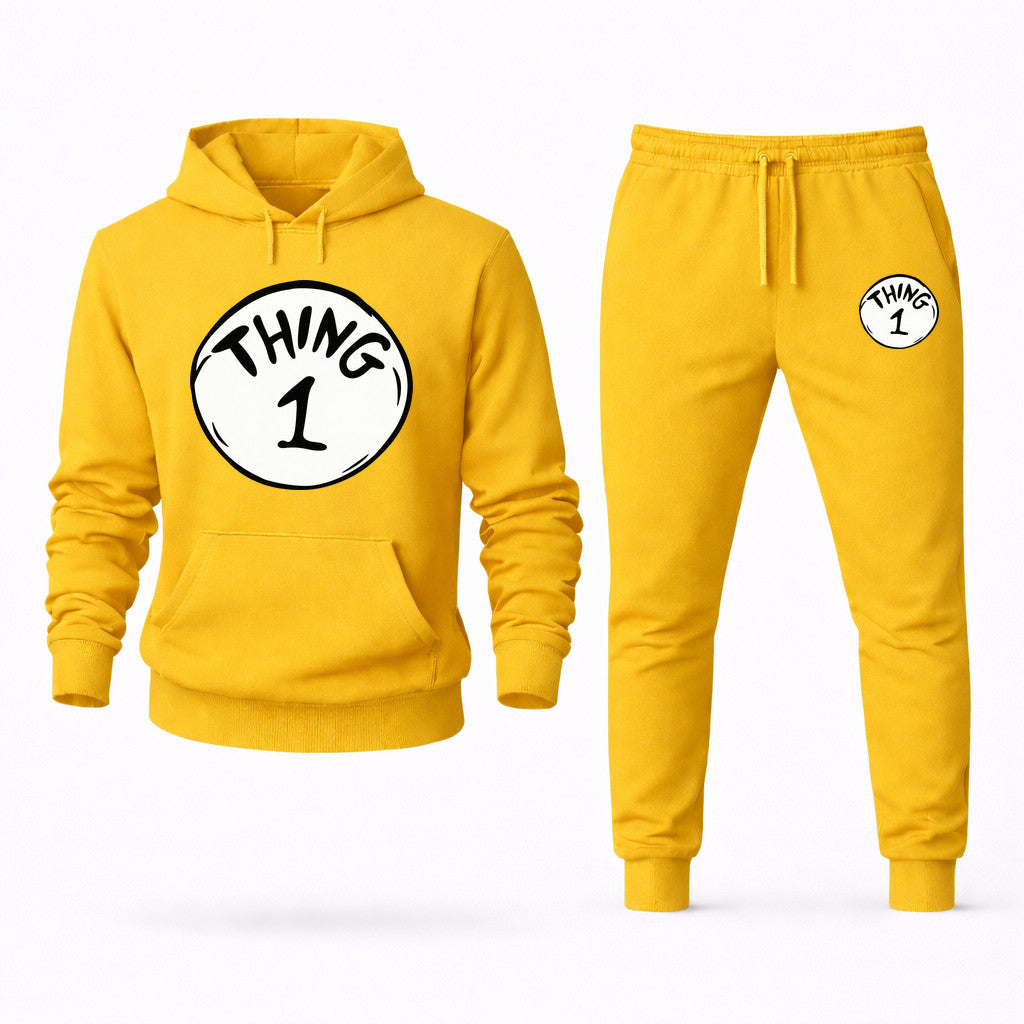 Dr. Seuss Thing 1 Hoodie and Joggers Set - Yellow