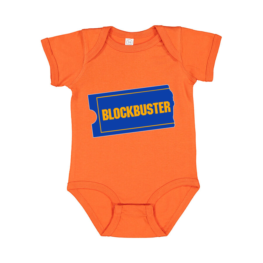 Blockbuster Baby Romper Onesie - Orange