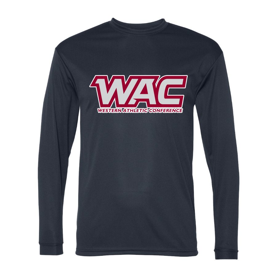 Men's Western Athletic Conference Alternate Polyester Long Sleeve T-Shirt - Navy