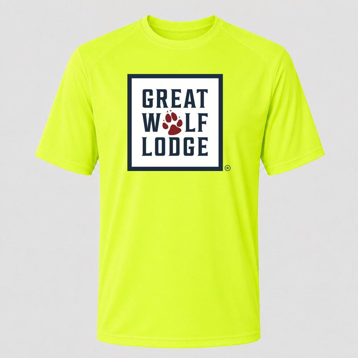 Men's Great Wolf Lodge Performance T-Shirt - Safety Green