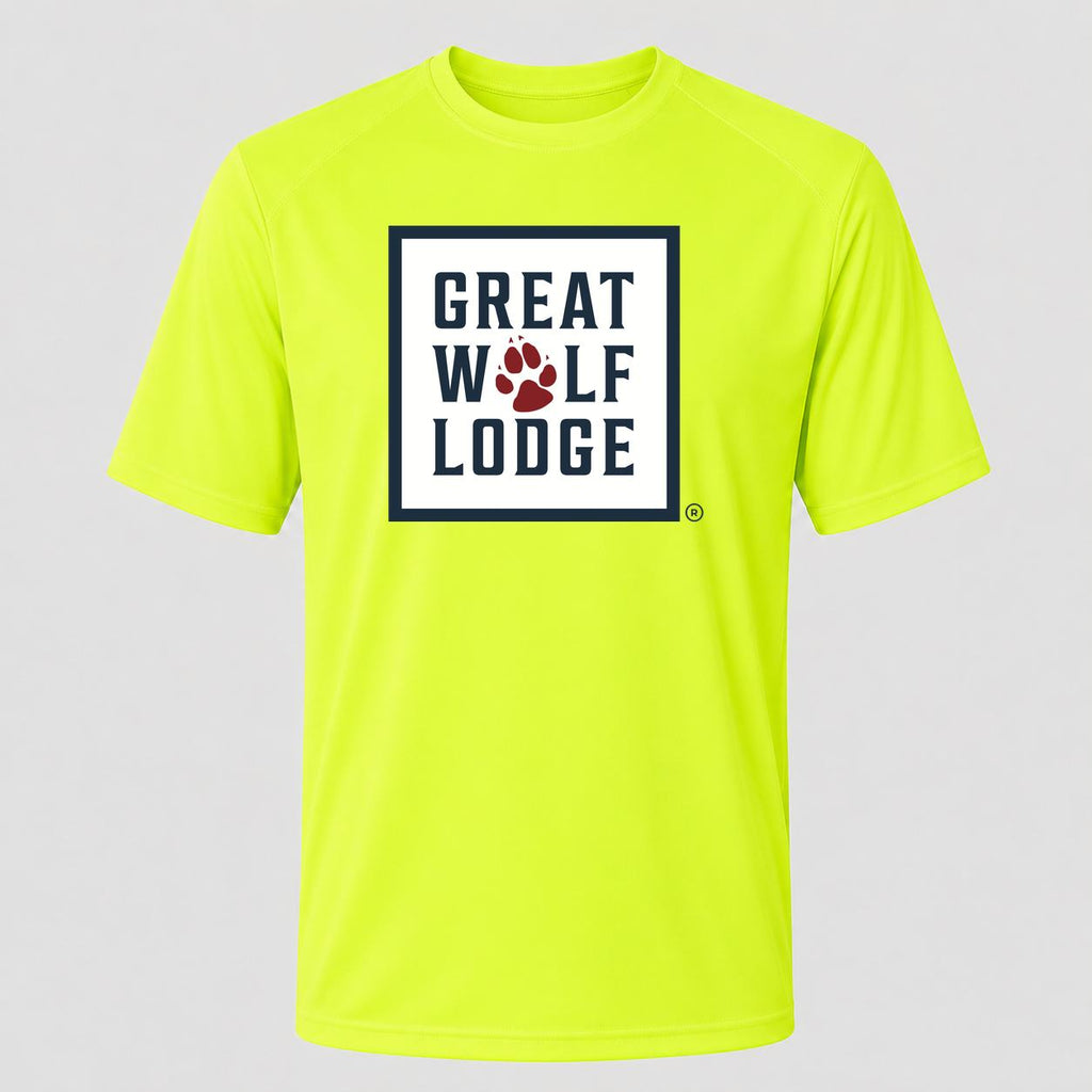 Men's Great Wolf Lodge Performance T-Shirt - Safety Green