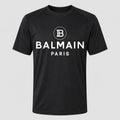 Men's Balmain Paris White Performance T-Shirt - Black