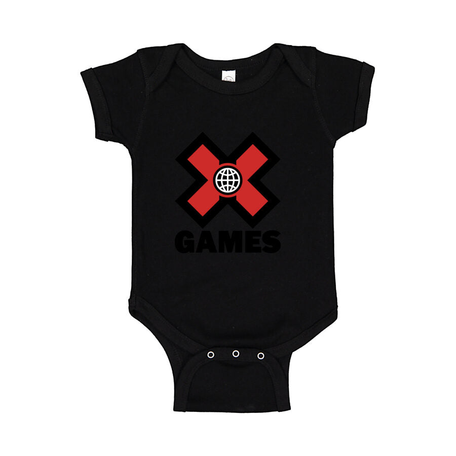 X Games Baby Romper Onesie - Black