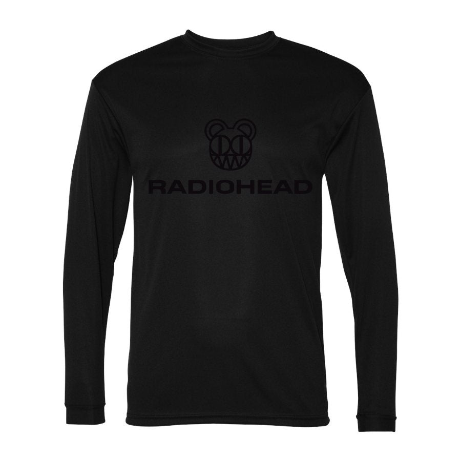Men's Radiohead Polyester Long Sleeve T-Shirt - Black