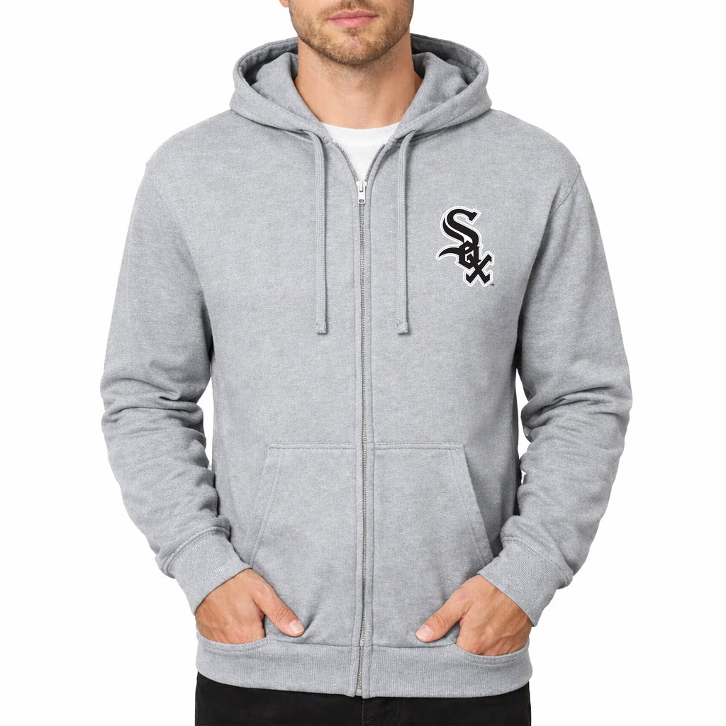 Men's Chicago White Sox Zipper Hoodie - Gray