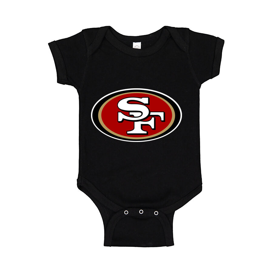 San Francisco 49ers Baby Romper Onesie - Black