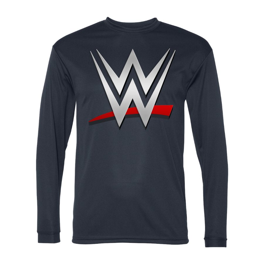 Men's WWE Wrestling Polyester Long Sleeve T-Shirt - Navy
