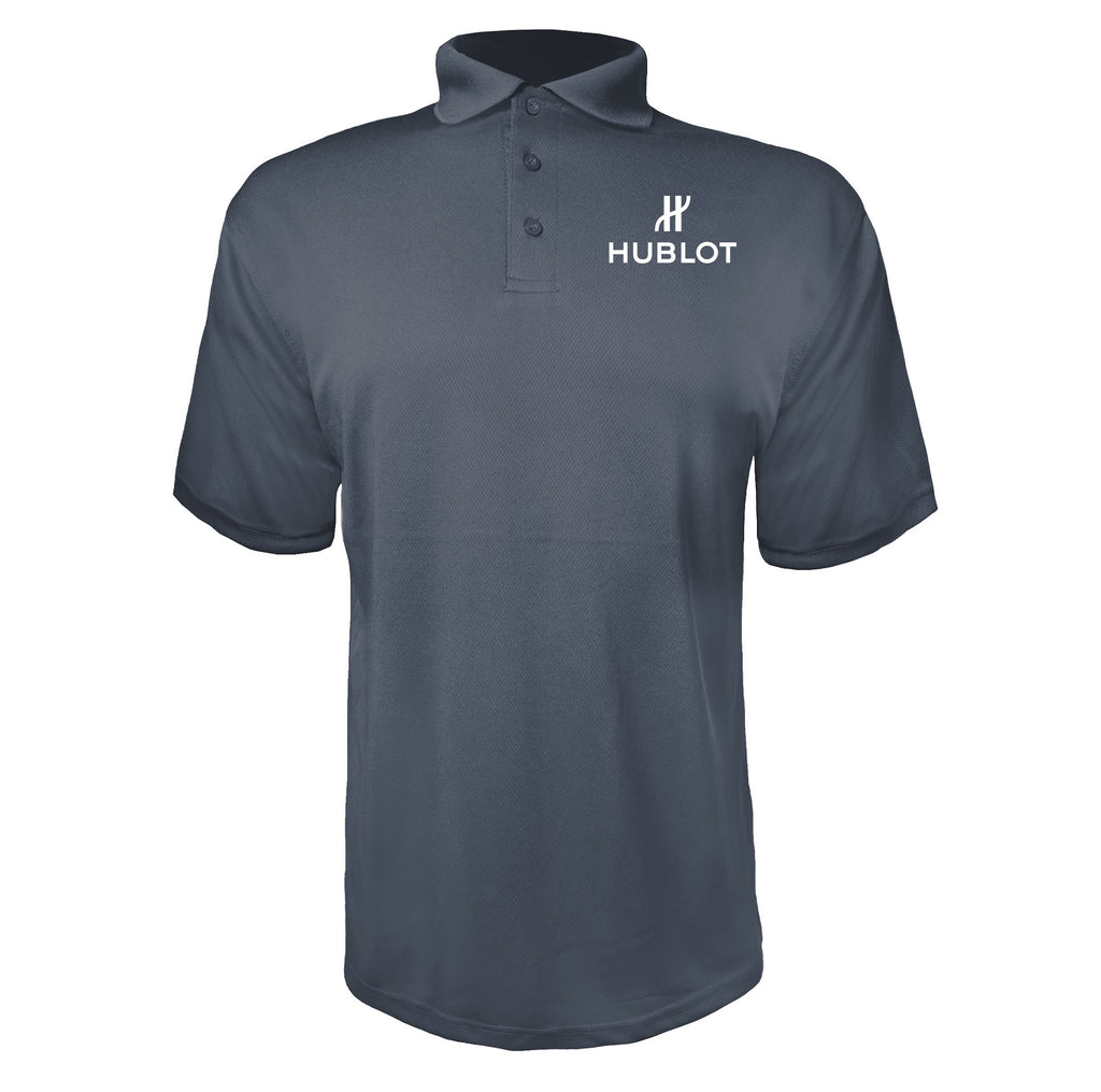 Hublot White men's polyester polo in Charcoal