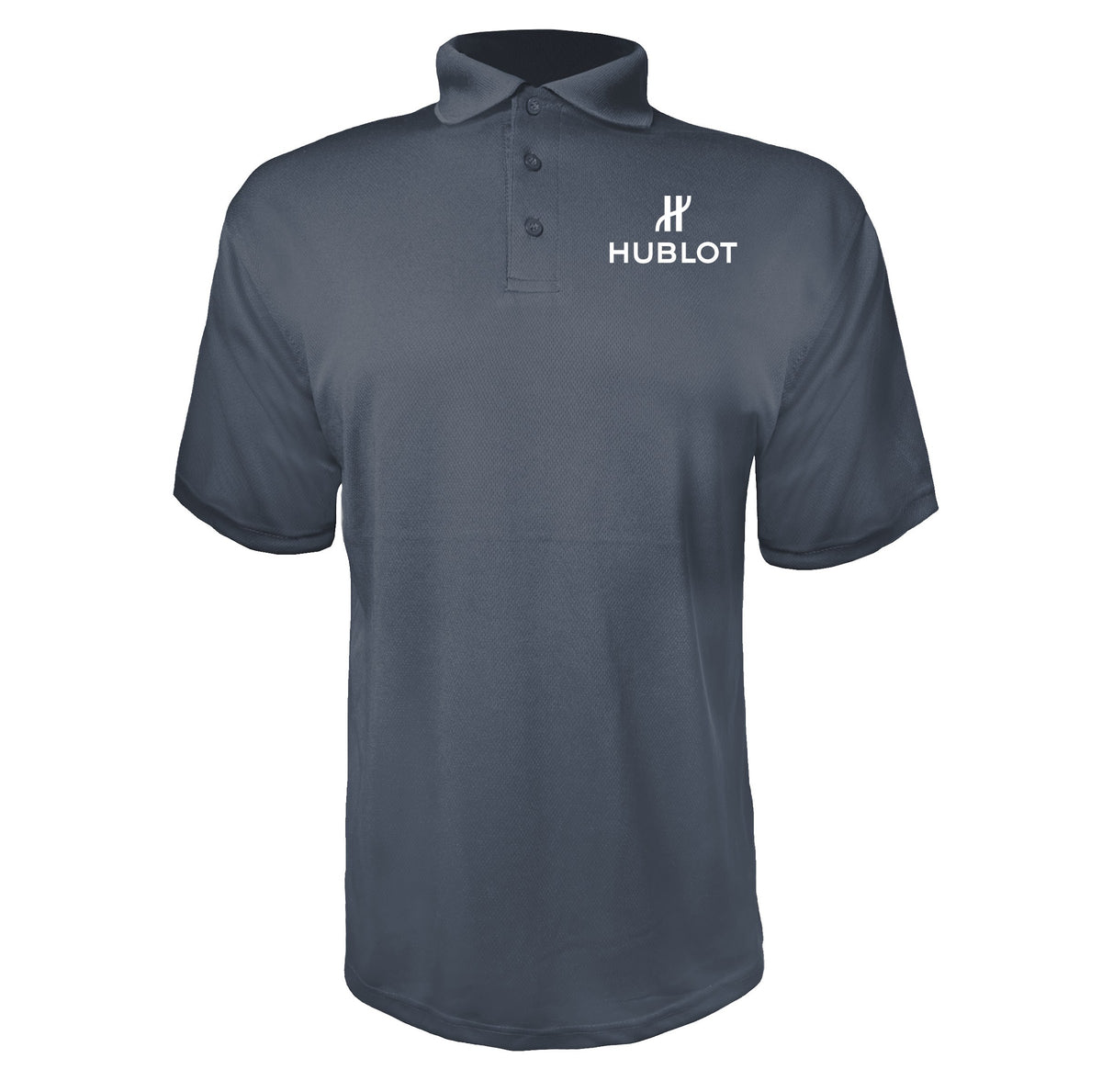 Hublot White men's polyester polo in Charcoal