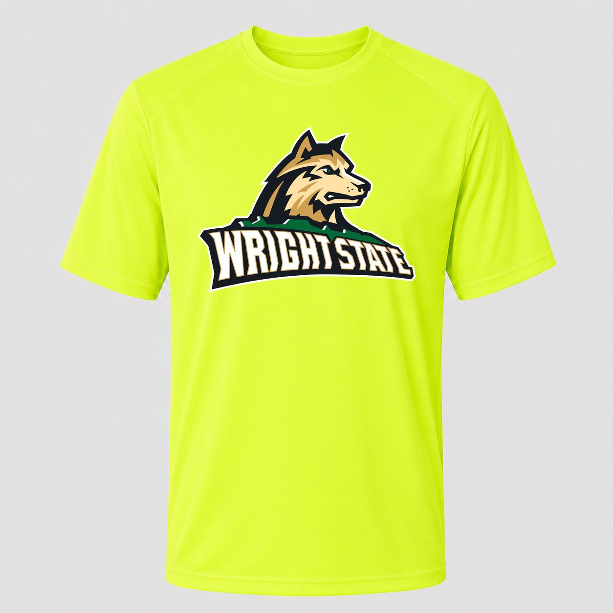 Men's Wright State Raiders Performance T-Shirt - Safety Green