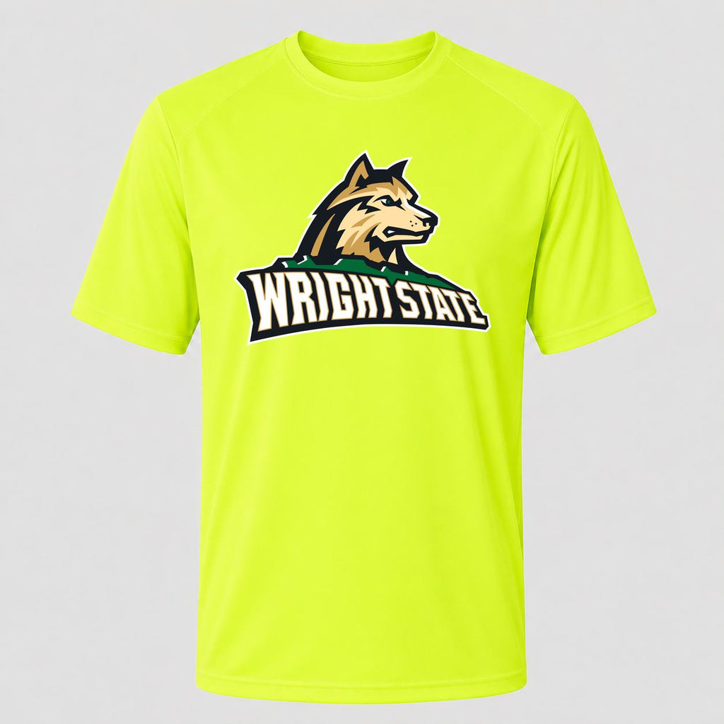 Men's Wright State Raiders Performance T-Shirt - Safety Green