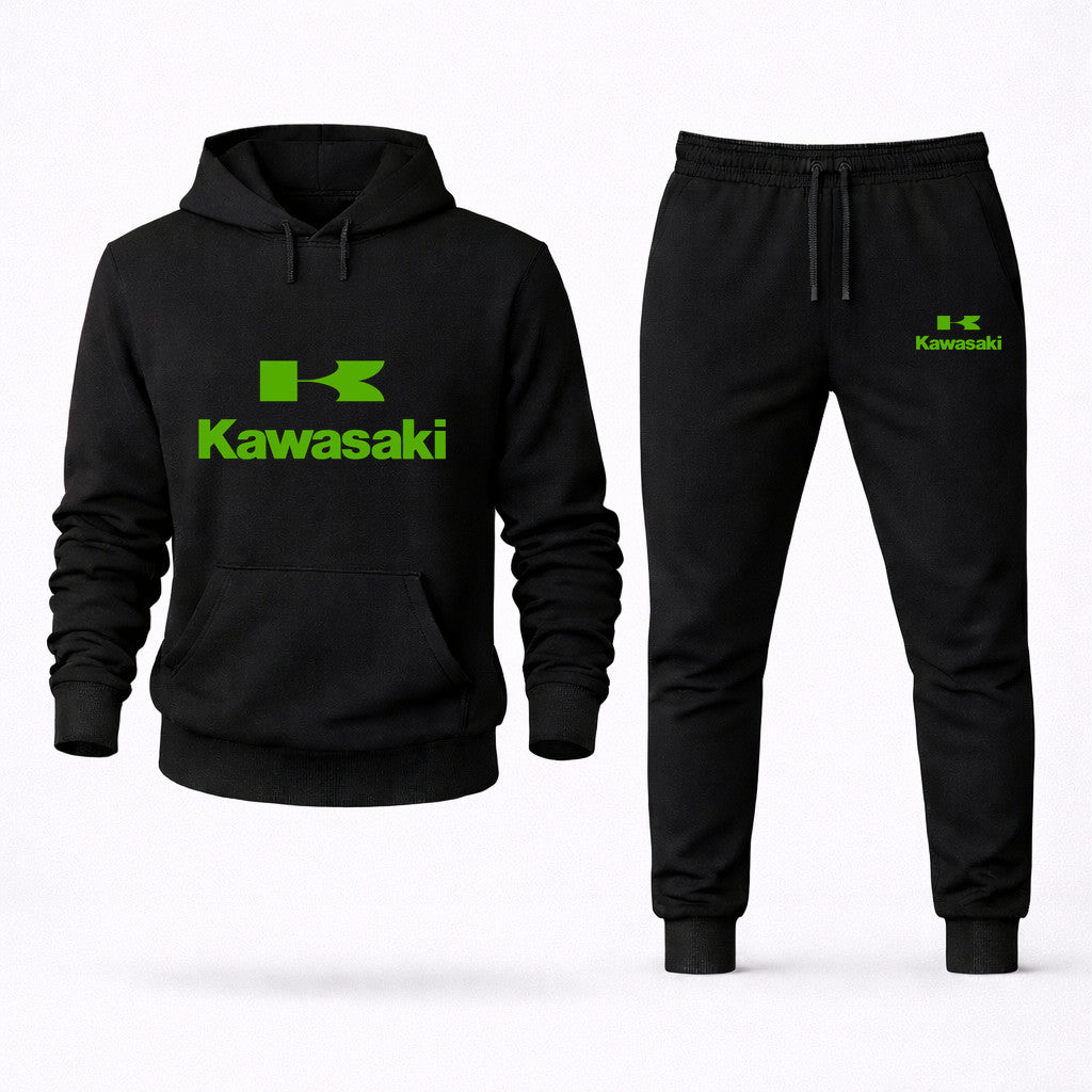 Kawasaki Hoodie and Joggers Set - Black