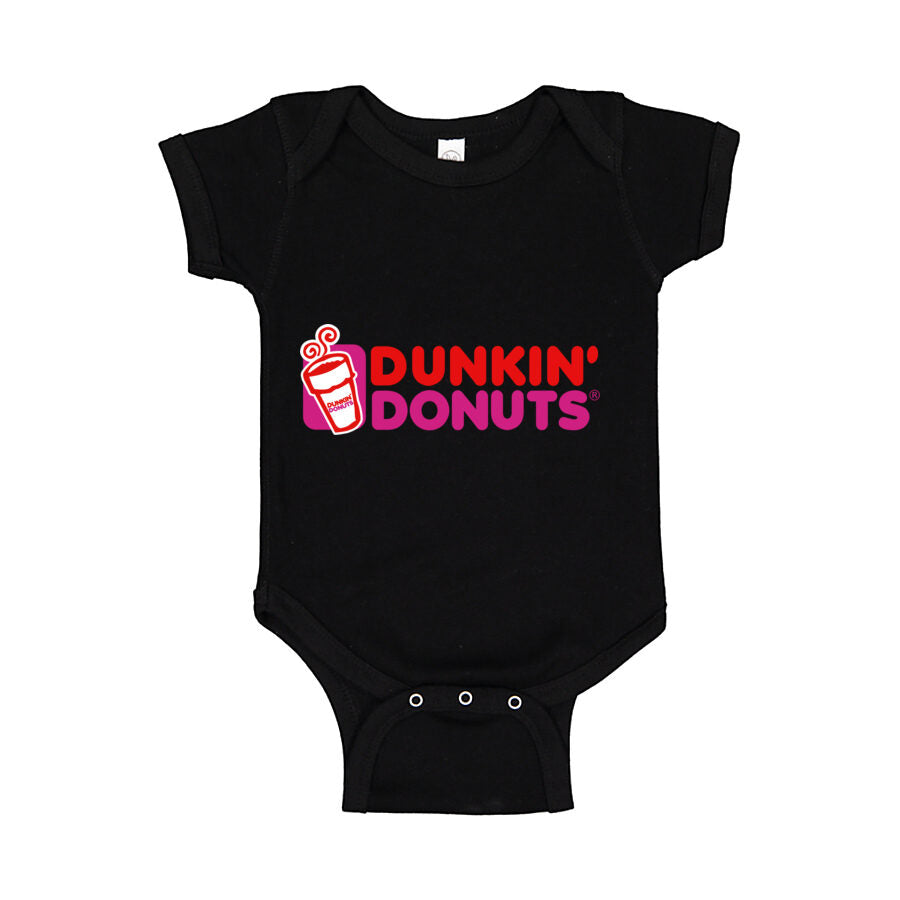Dunkin' Donuts Baby Romper Onesie - Black