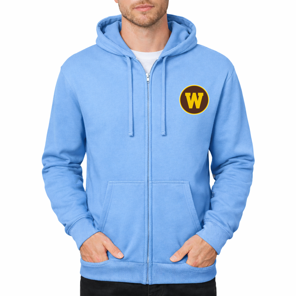 Men's Western Michigan Broncos Zipper Hoodie - Sky Blue